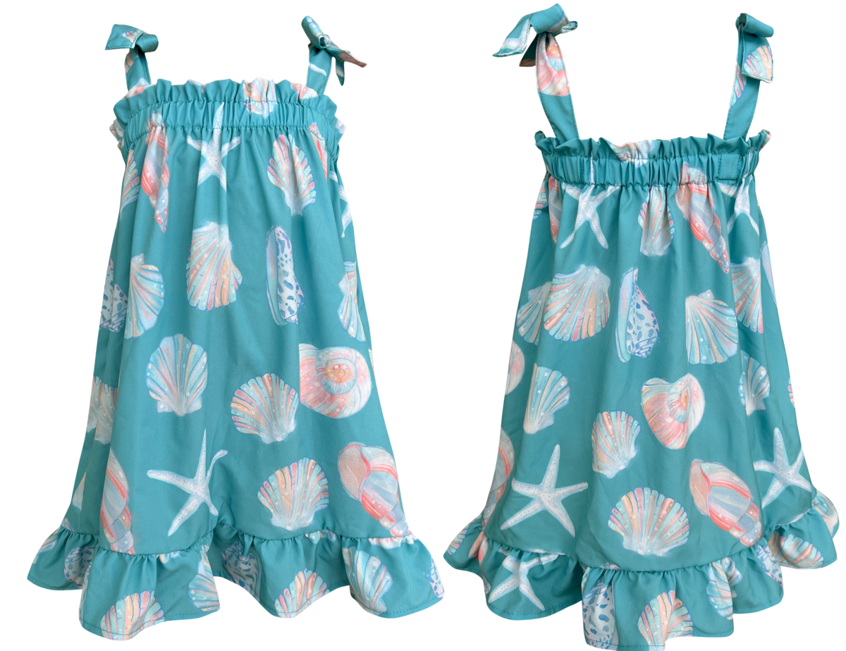 VESTIDO CONCHAS AQUA