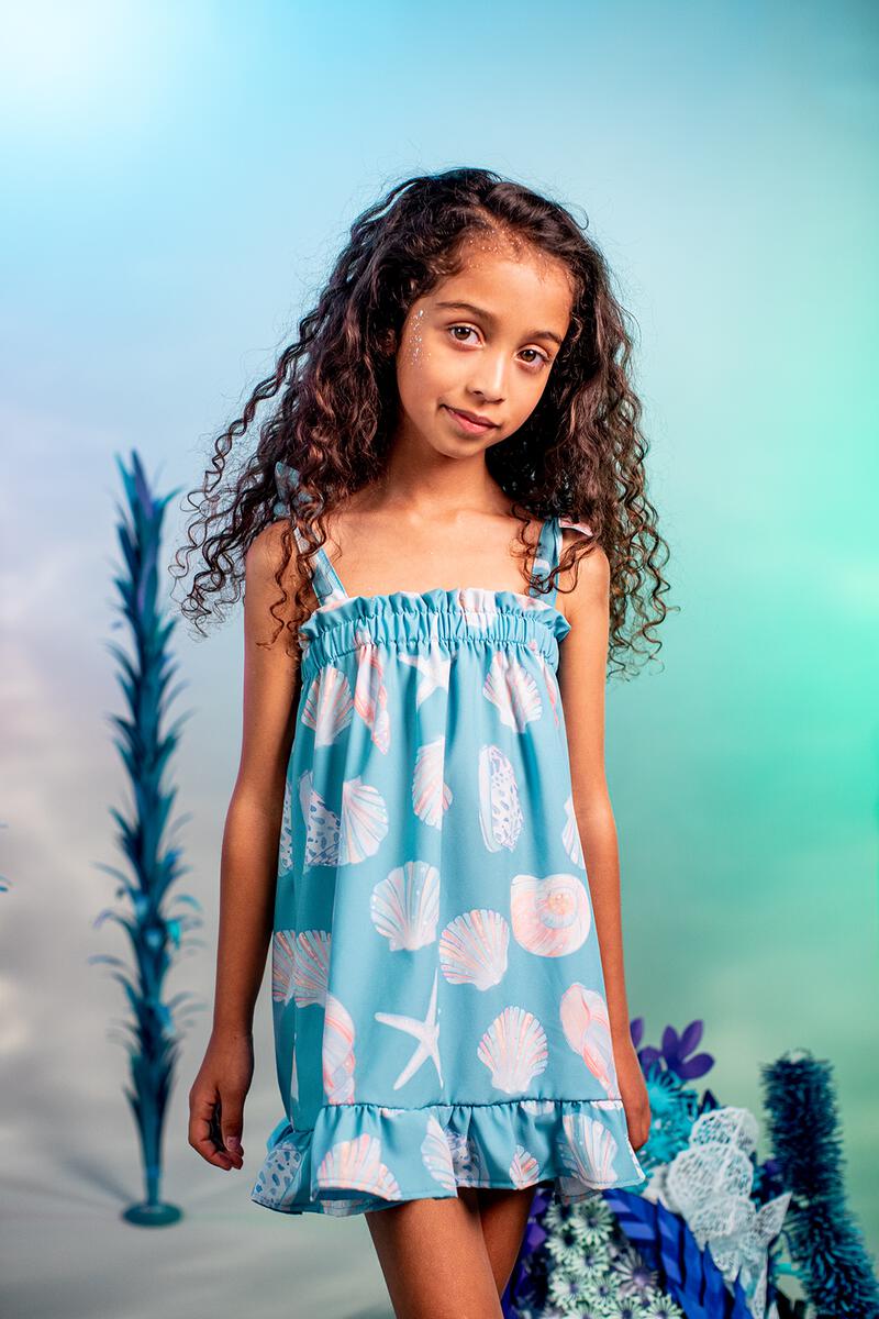 VESTIDO CONCHAS AQUA