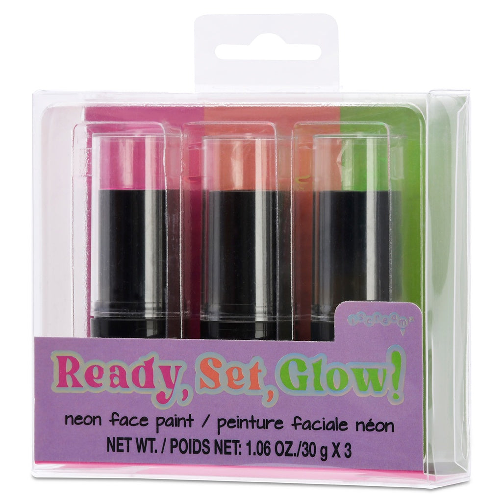 READY, SET, GLOW! NEON FACE PAINT SET