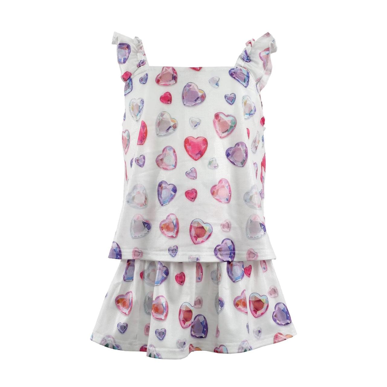 OMBRE GEM HEARTS TANK SET