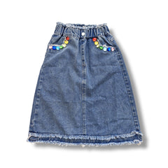 DENIM LONG SKIRT