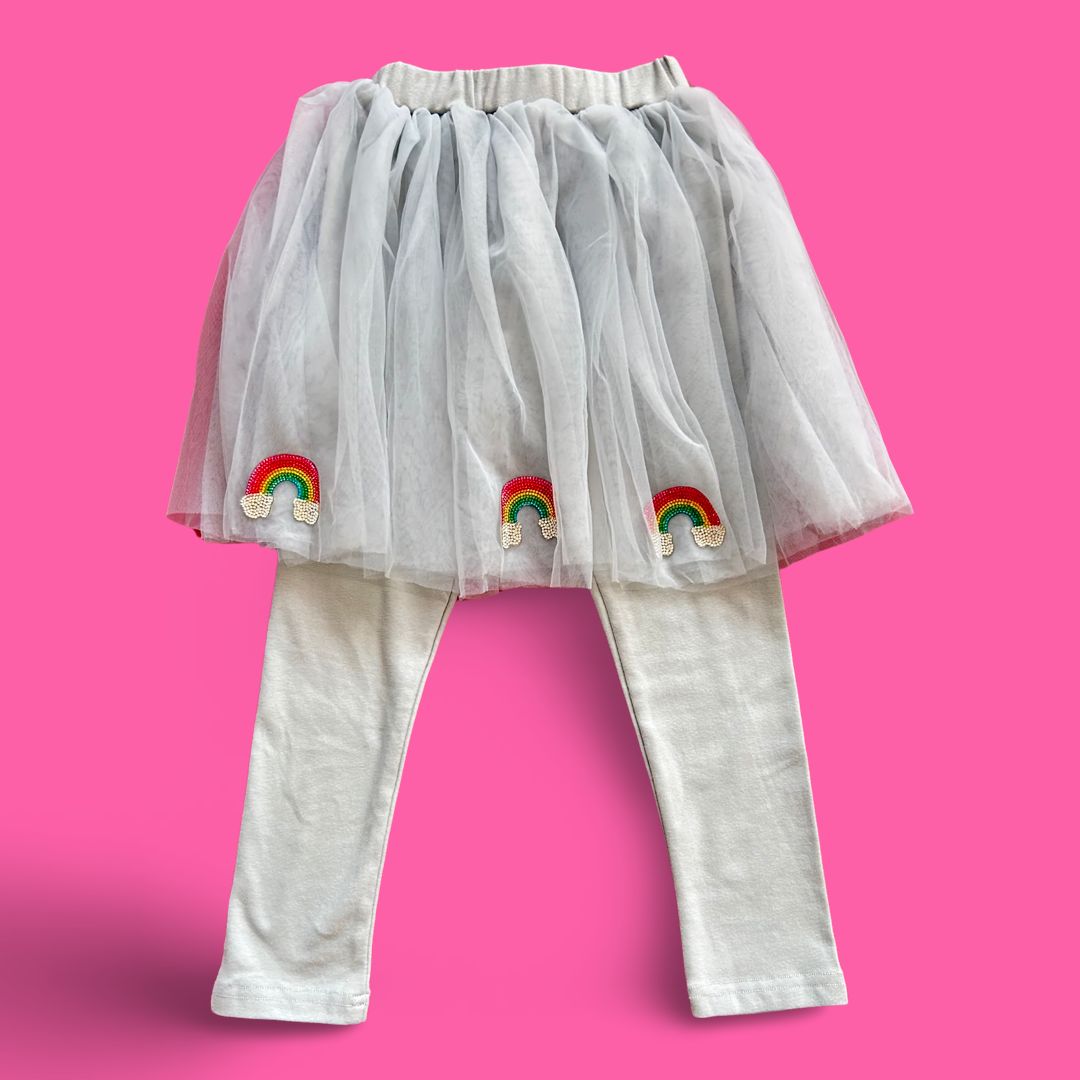 LEGGINS TUTU GRIS PATCH