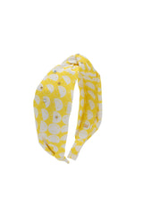 CRYSTALLIZED SMILE PRINT KNOT HEADBAND