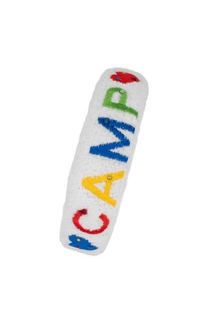 EMBROIDERED CAMP ON TERRY HEADBAND
