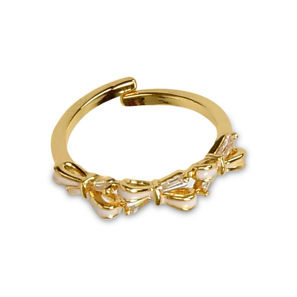 BEAUTIFUL BOWS RING AND NECKLACE SET