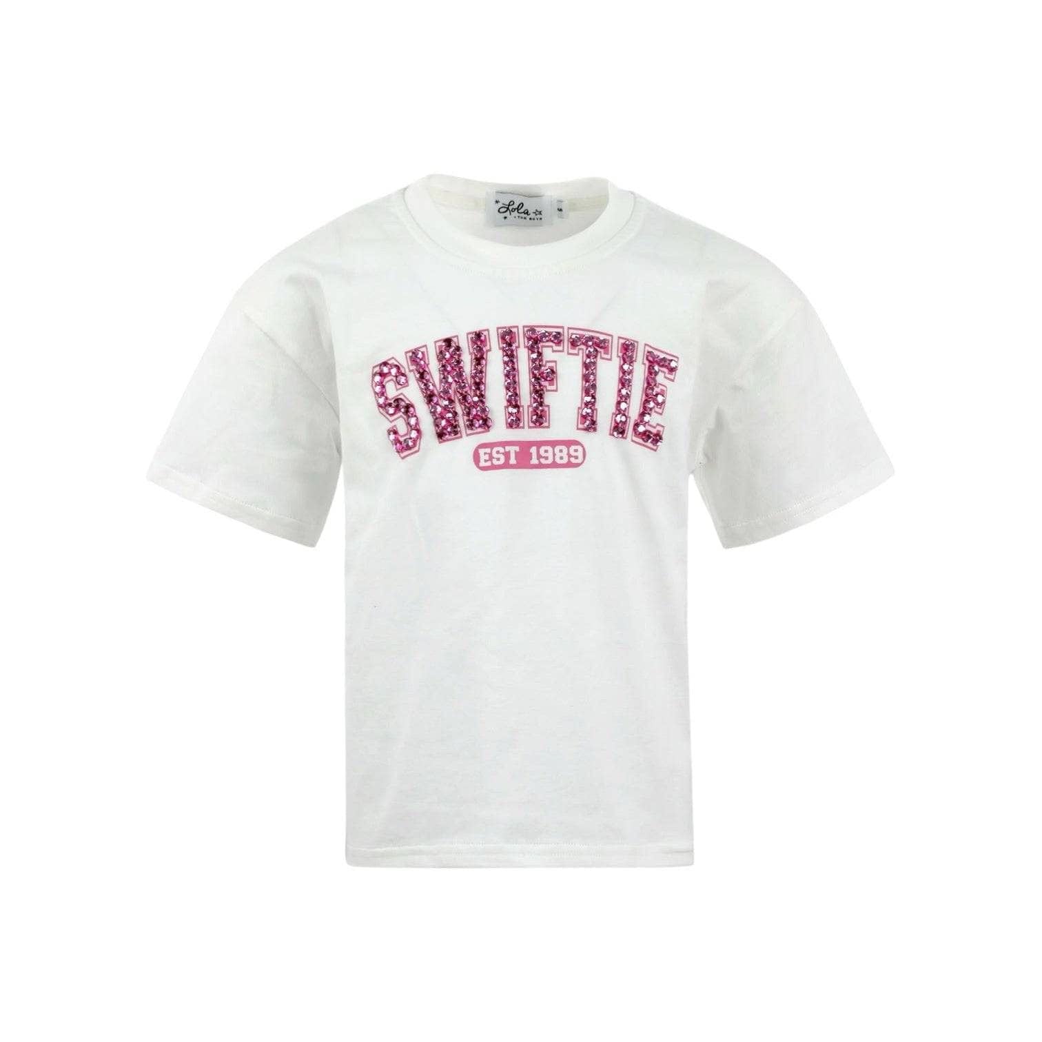 WOMENS¨ROSE CRYSTAL SWIFTIE TEE