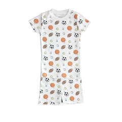ALL SPORTS SHORT SLEEVE PAJAMA SET
