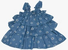 3 TIER DAISY PRINT DRESS