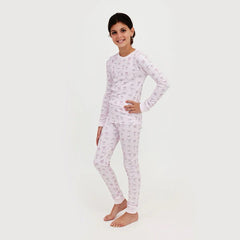BOWS LONG SLEEVE PAJAMA SET