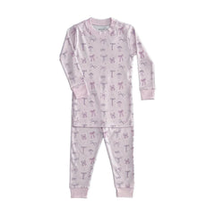 BOWS LONG SLEEVE PAJAMA SET