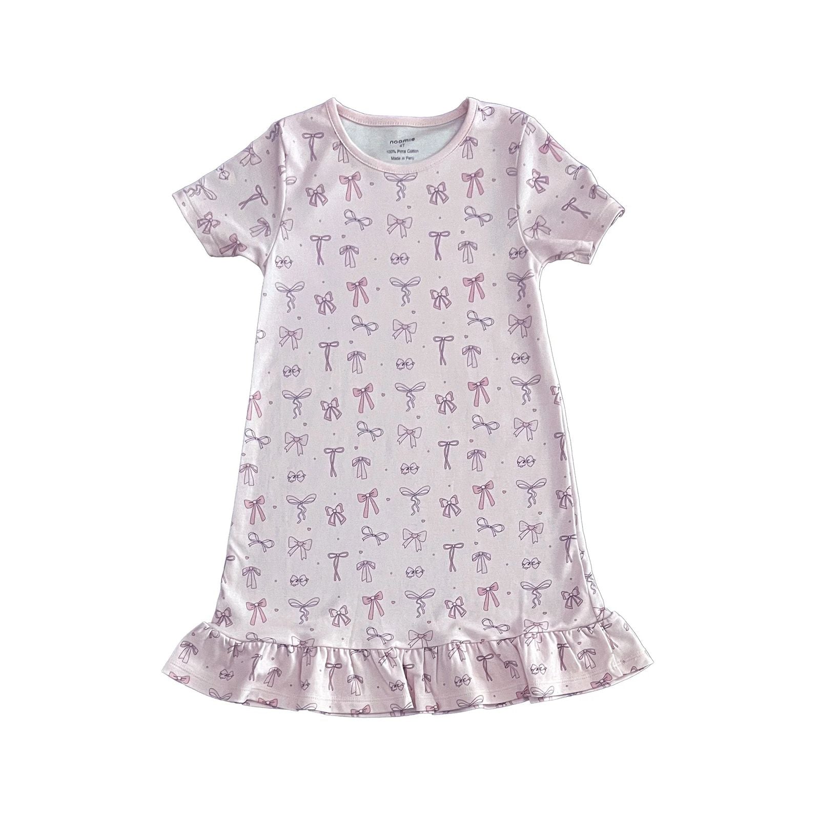 BOW SHORT SLEEVE DRESS