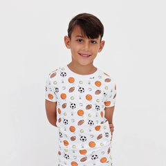 ALL SPORTS SHORT SLEEVE PAJAMA SET