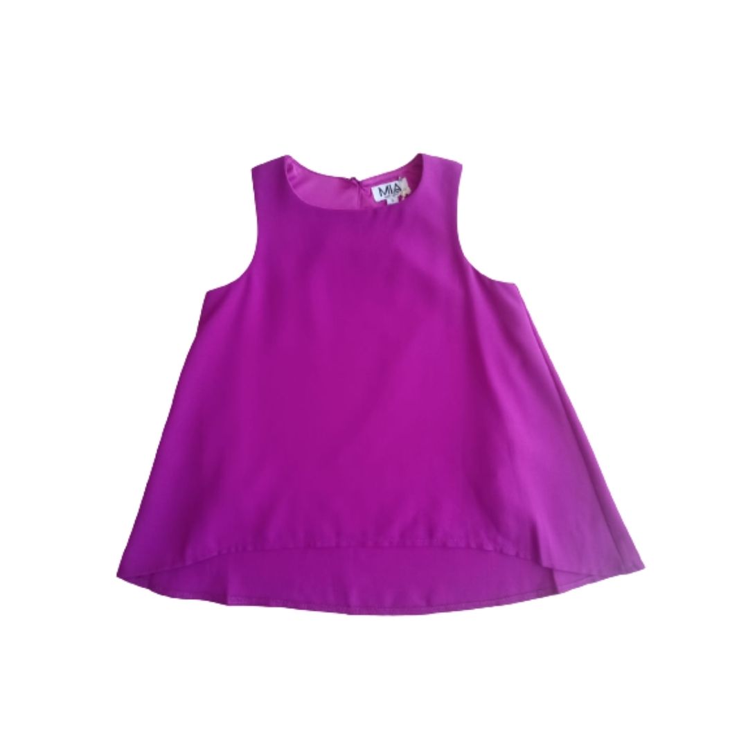 HIGH LOW CHIFFON PURPLE