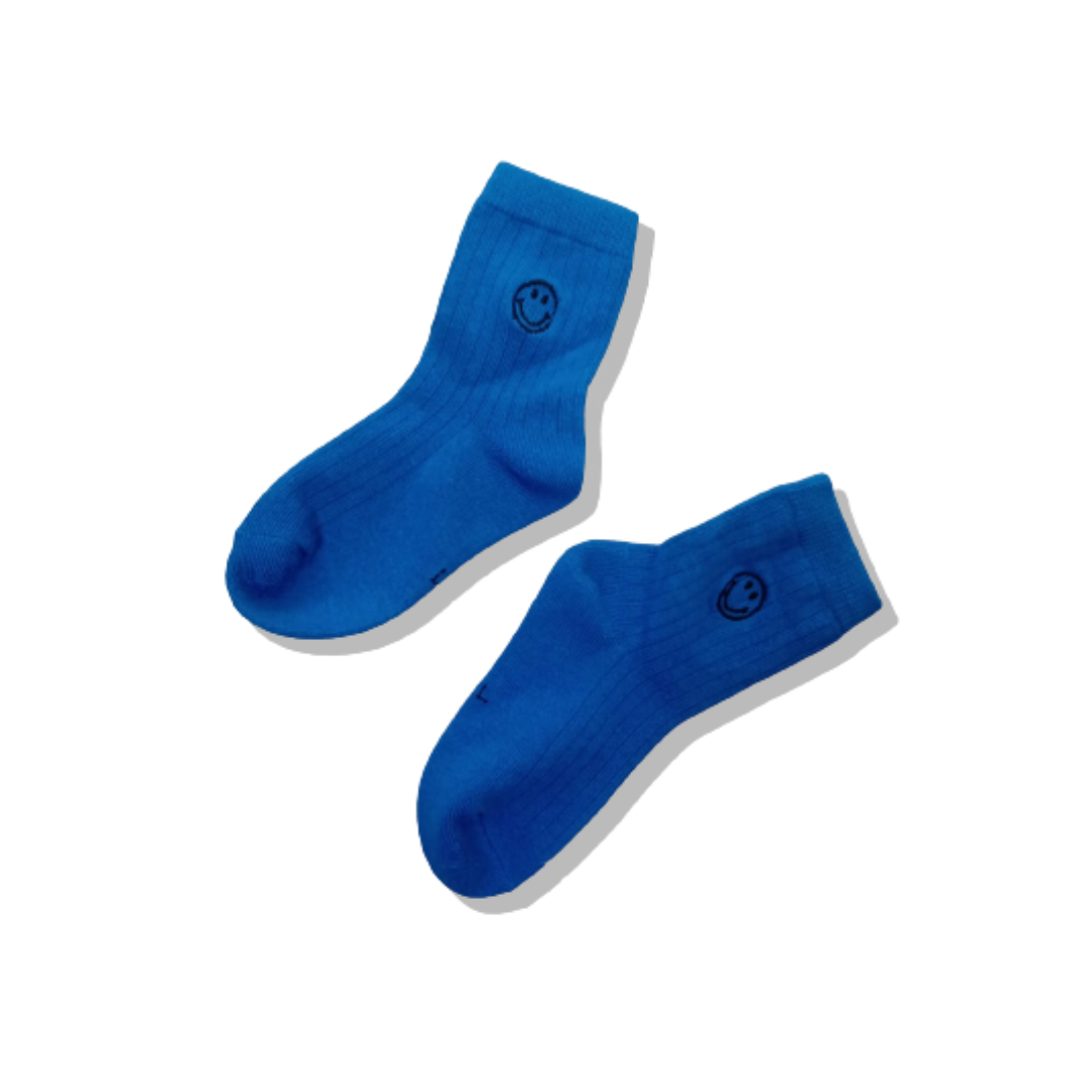 CALCETINES HAPPY FACE AZUL