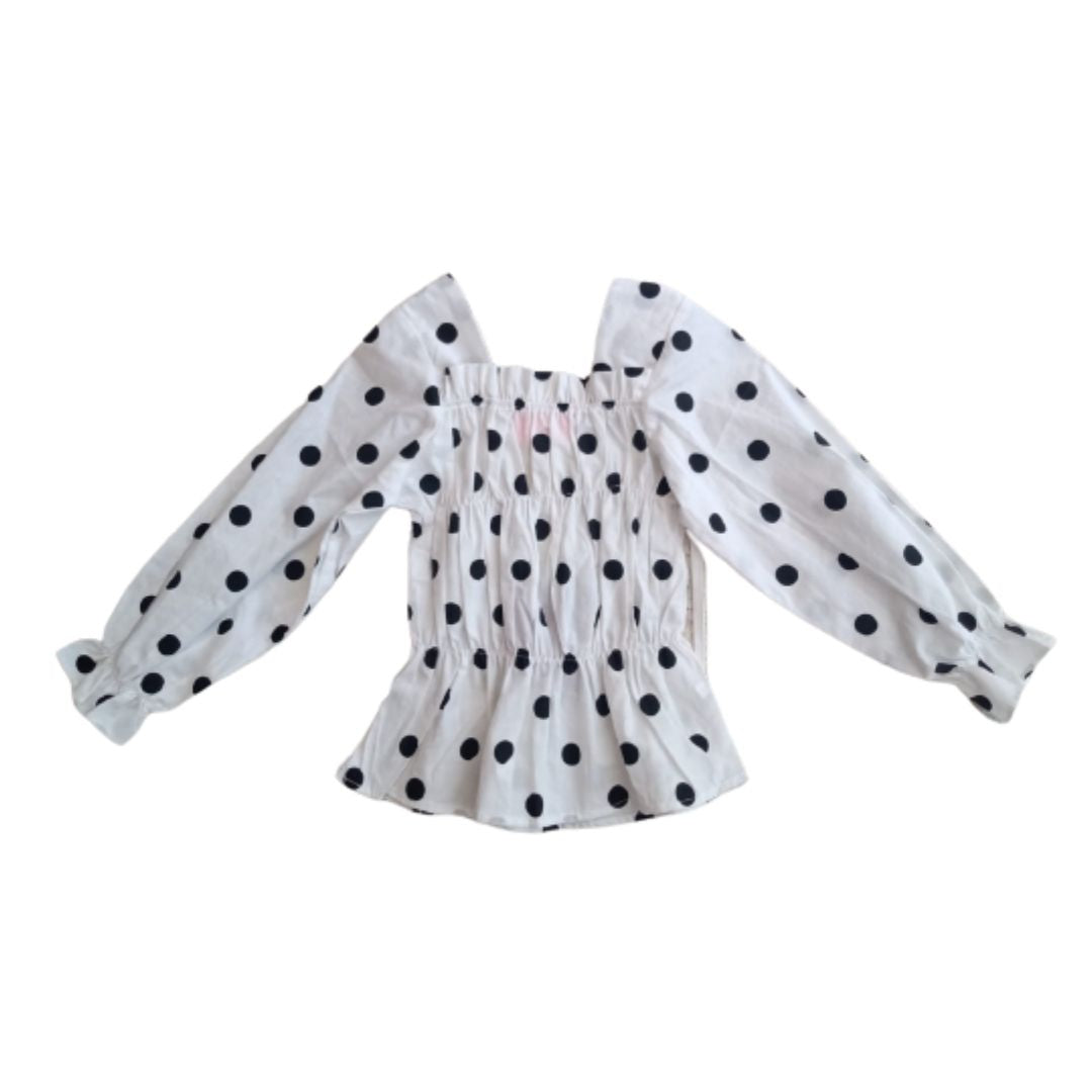 BLUSA LUNARES BLANCA