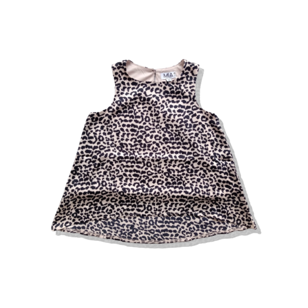 HIGH LOW CHIFFON LEOPARD
