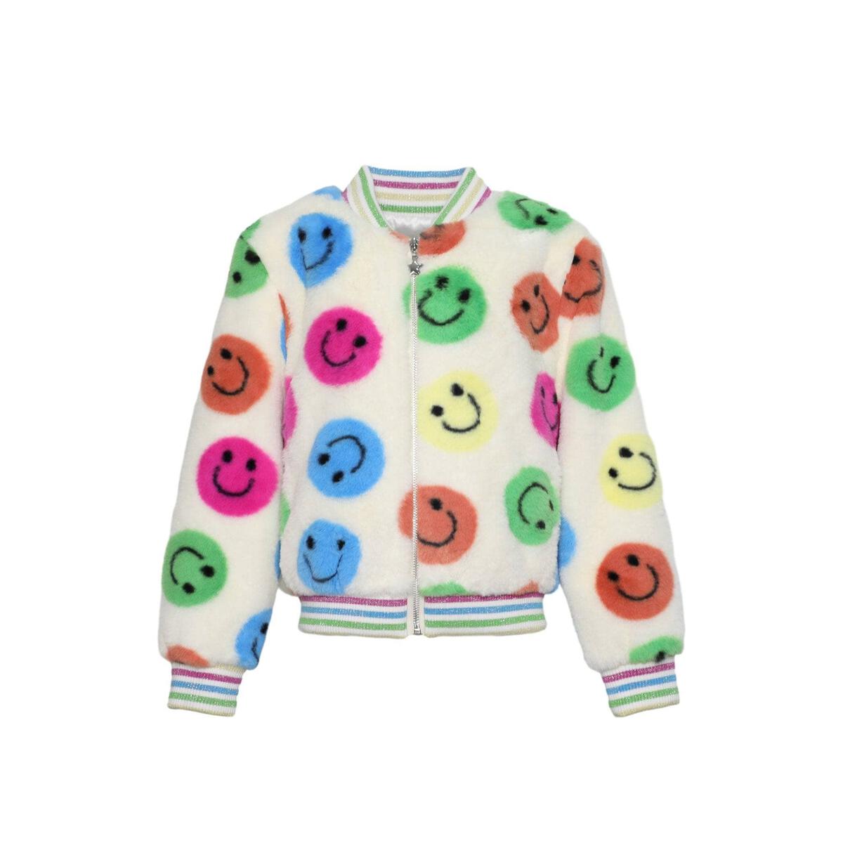 RAINBOW EMOJI PLUSH COAT