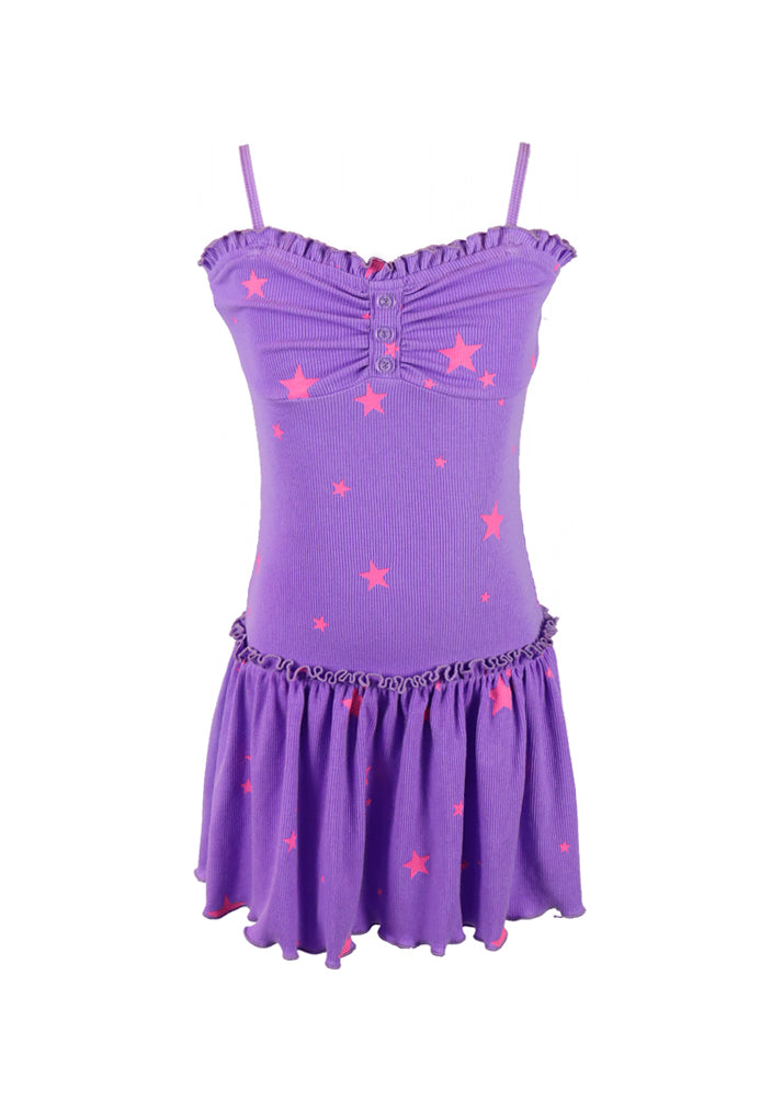 DRESS NEON PURPLE