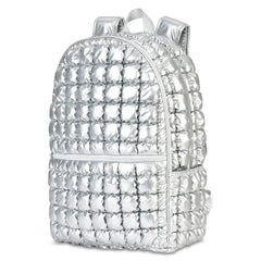 ICY SILVER PUFFER BACKPACK