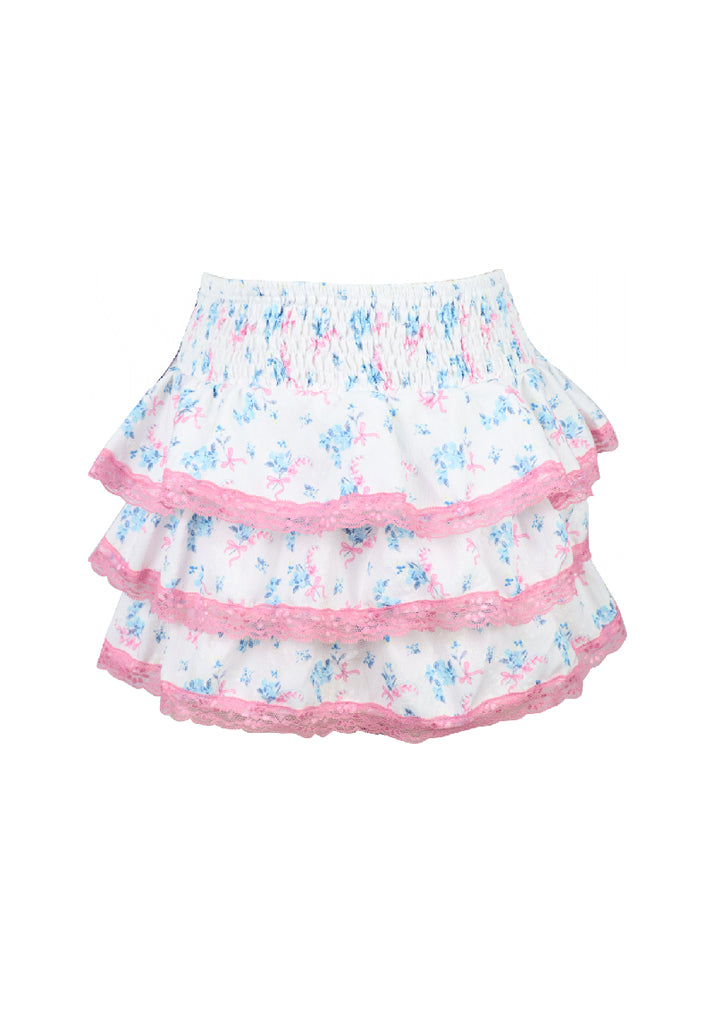 WHITE BLUE FLOWER SET