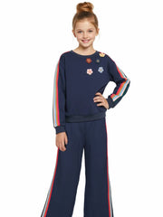 SCUBA PULLOVER FLOWER & TAPE TRIM SET