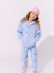 SKY CRYSTAL DOODLE JOGGERS SET