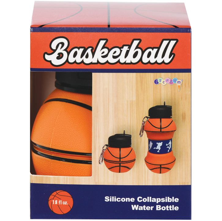 BASKETBALL COLLAPSIBLE WATER BOTTLE
