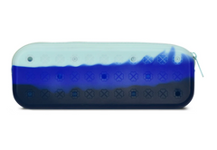 OCEAN WAVES CHARMED JELLY PENCIL CASE