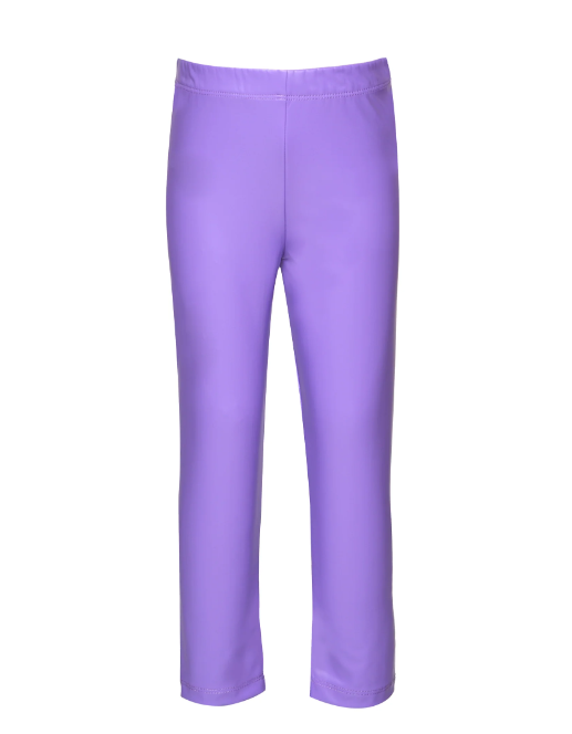 LAVENDER FAUX LEATHER LEGGINGS