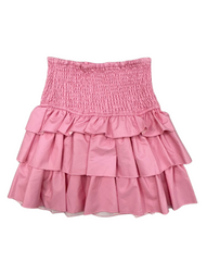 VEGAN LEATHER PINK SKIRT