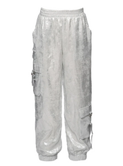 METALLIC CARGO JOGGERS