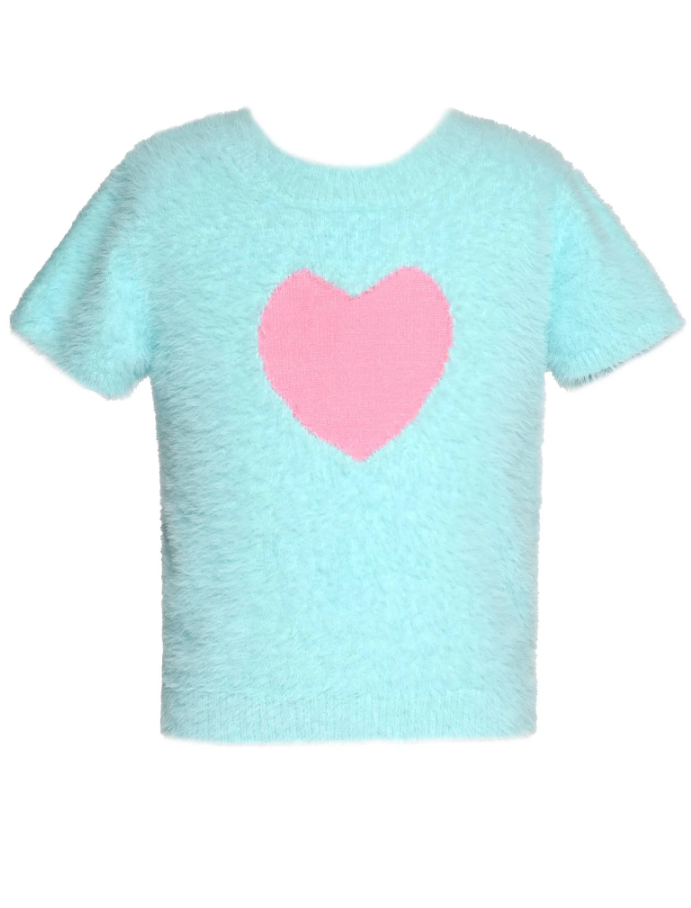 FUZY HEART TOP