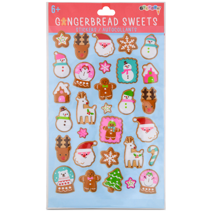 GINGERBREAD SWEETS STICKERS