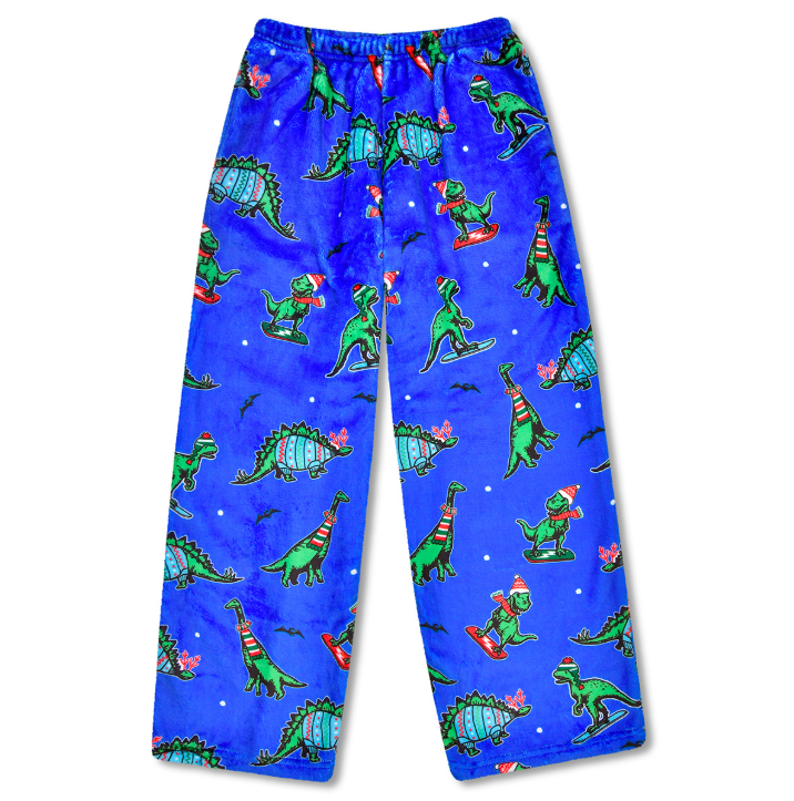 HOLIDAY DINO PLUSH PANTS