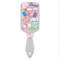 CHARMING RHINESTONE PADDLE BRUSH