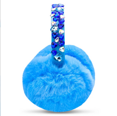 BLUE JAZZY JEWELS EARMUFFS