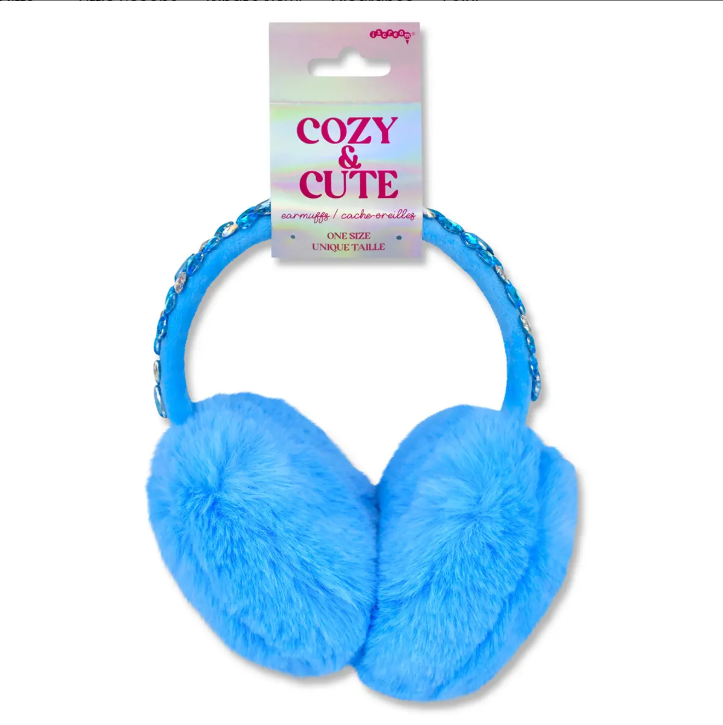BLUE JAZZY JEWELS EARMUFFS