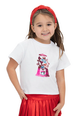 SEQUIN GUMBALL HEARTS WHITE BOXY