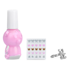BEARY CUTE NAIL POLISH & RING SET