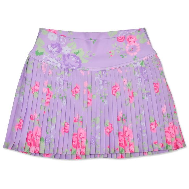 FOREVER FLORAL PURPLE SKORT