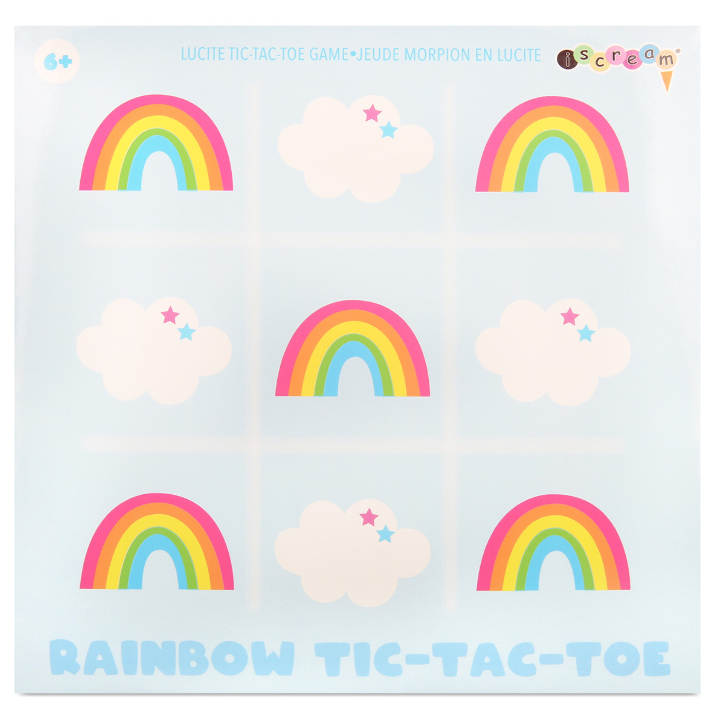 RAINBOW LUCITE TIC TAC TOE