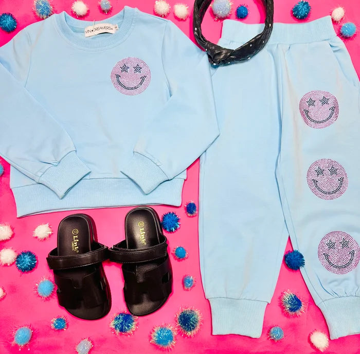 CRYSTAL SMILEY FACE SET