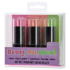 READY, SET, GLOW! NEON FACE PAINT SET