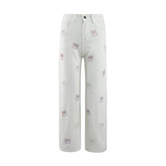 CRYSTAL RAINBOW BOWS JEANS