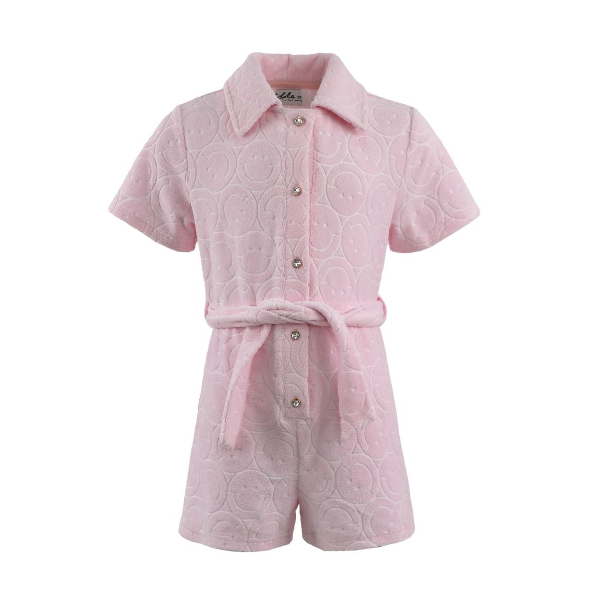 EMBOSSED EMOJI TERRY ROMPER