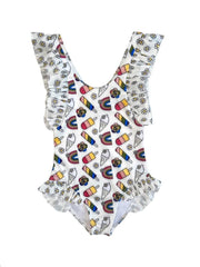 RAINBOW FUNNY ICE CREAM SWIMSUIT