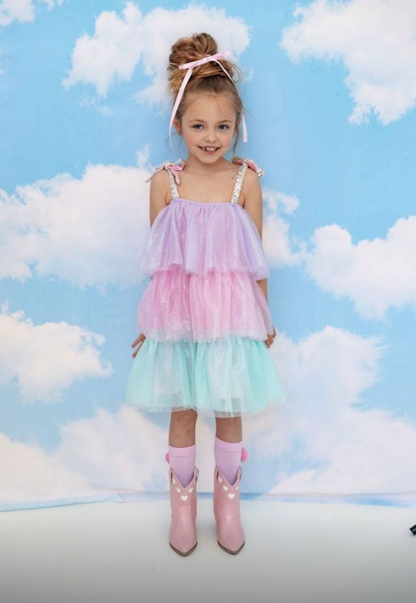 SPARKLE OMBRE DRESS