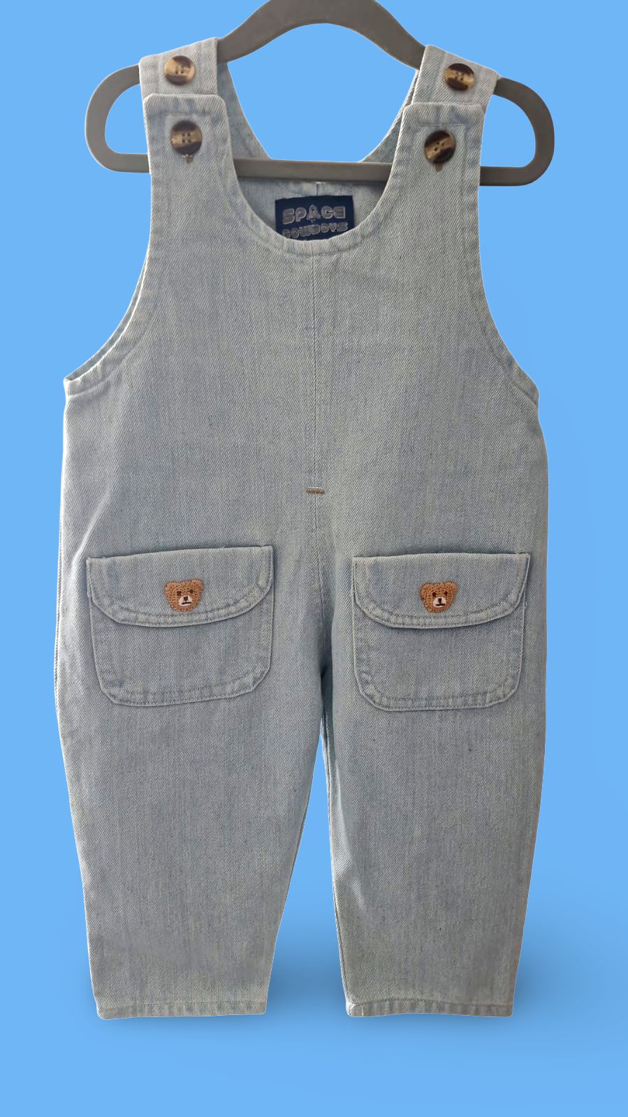 LITTLE BEAR DENIM OVERALL