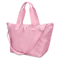 PINK RHINESTONE OVERNIGHT BAG