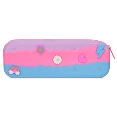 TIE DYE CHARMED JELLY PENCIL CASE